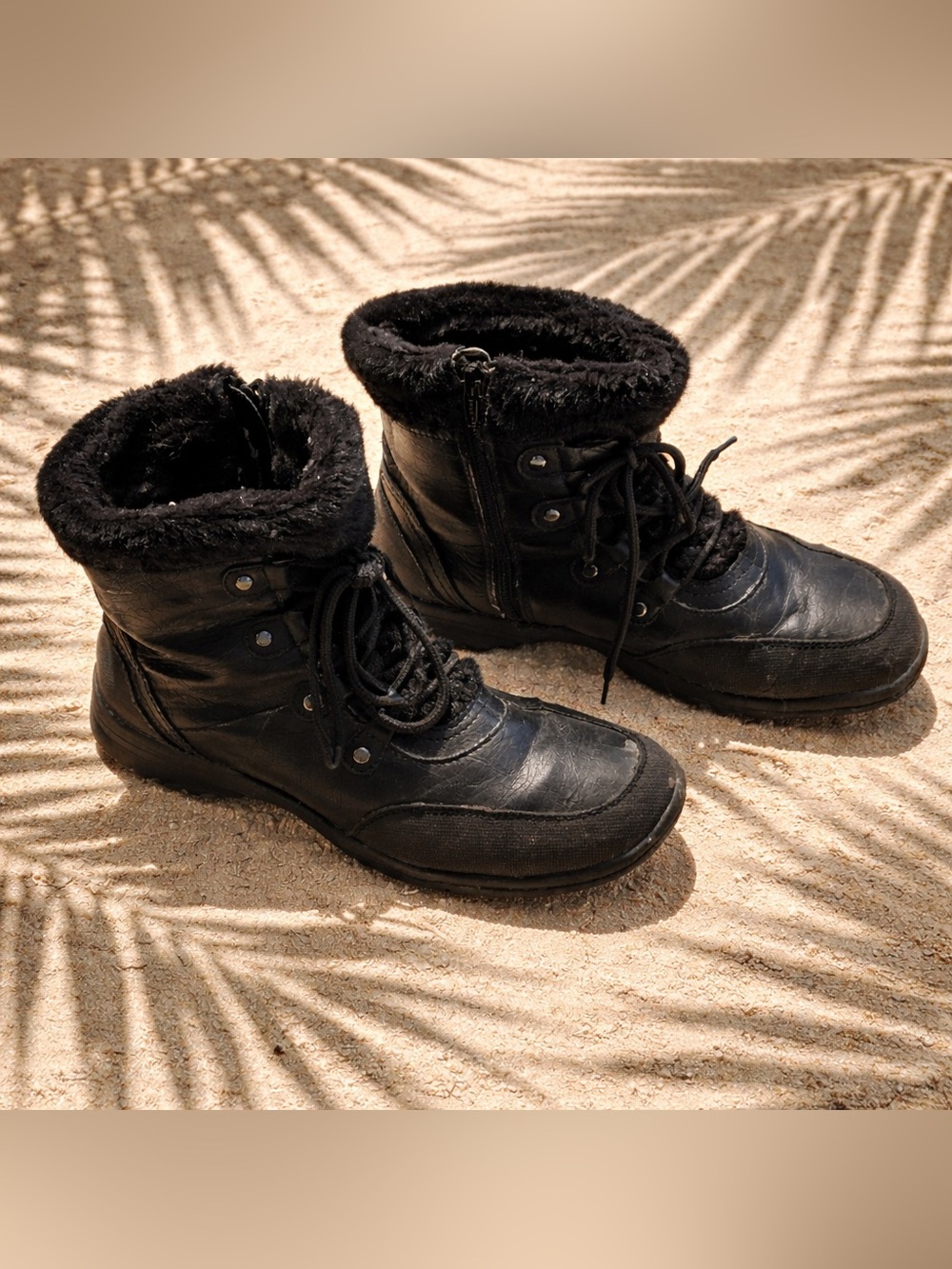 Women's Tender Tooties Black Winter Boots -Size 10